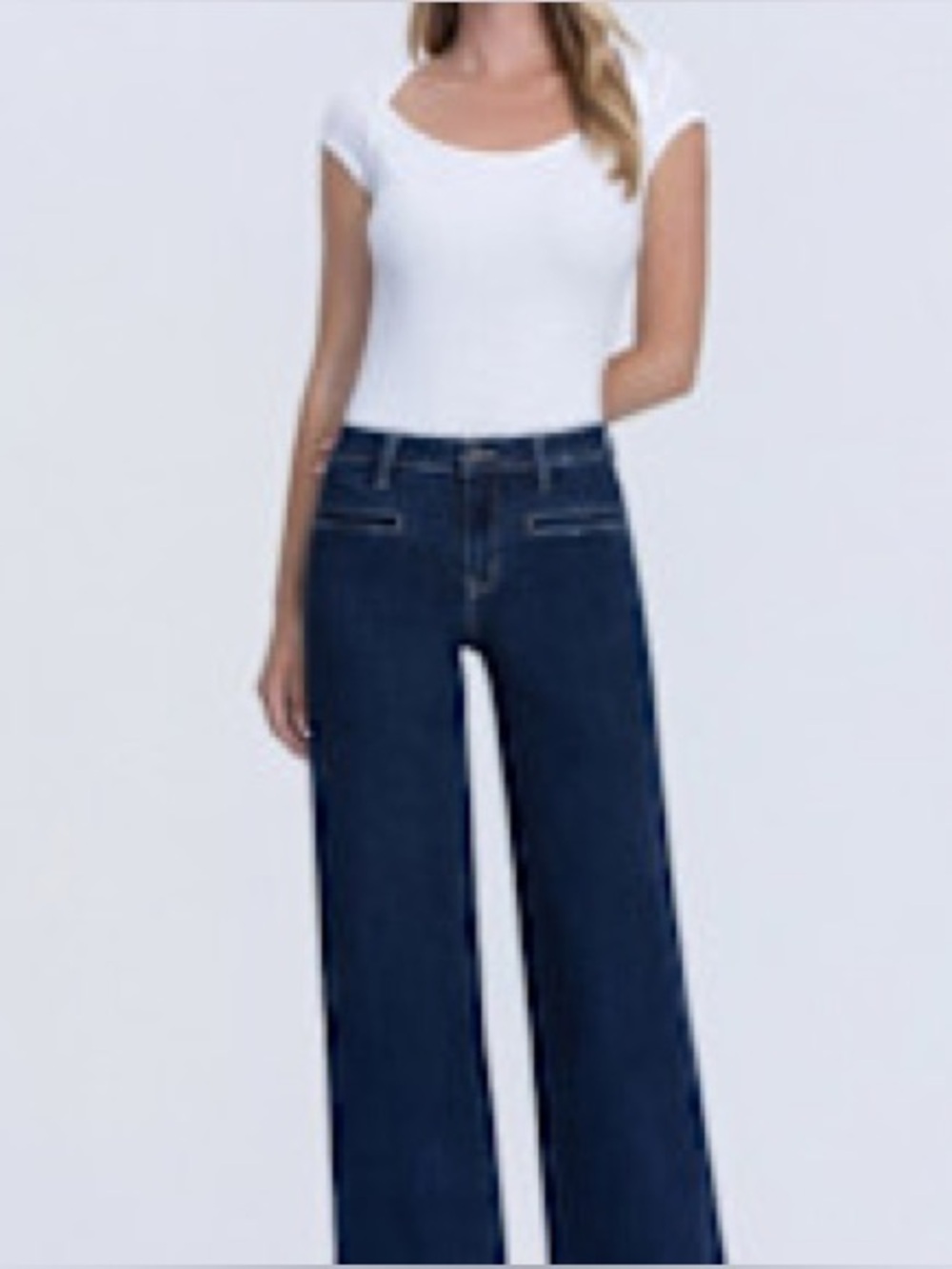 Wide Leg Dark Blue Women’s Jeans
